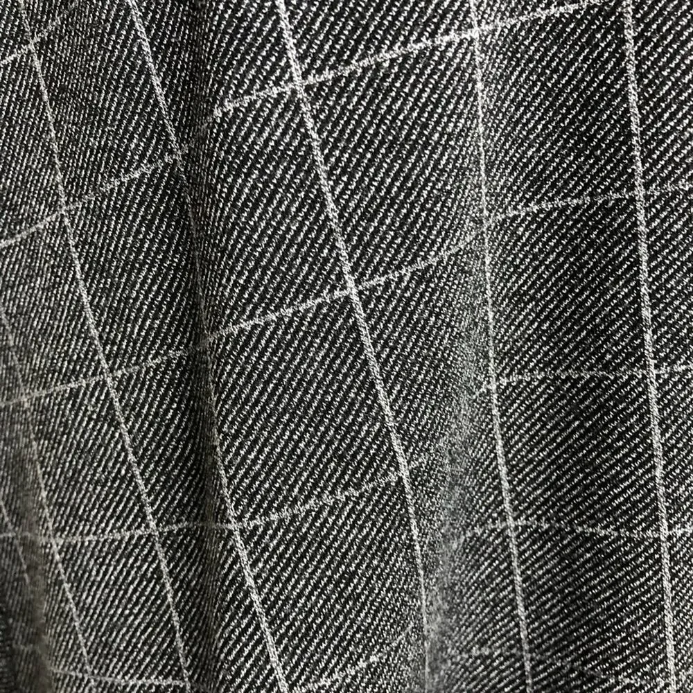 Banana Republic gray black plaid dress size 8 classic office business casual